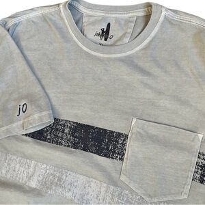 johnnie-O Shirt Mens XL Steel Pocket Striped T-Shirt Fuller Crewneck‎ S/S Tee